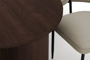 Dano Matbord 180 cm  med 6 Sawako Matstolar - Valnöt / Beige - Products - Möbler - Bord & matgrupp - Matgrupp