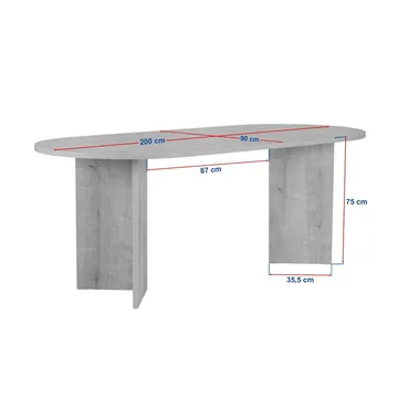 Dano Matbord Oval 200 cm - Brun - Products - Möbler - Bord & matgrupp - Matbord & köksbord