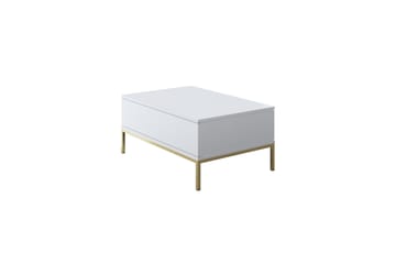 Dorlord Soffbord 90 cm - Vit/Guld - Products - Möbler - Bord & matgrupp - Soffbord