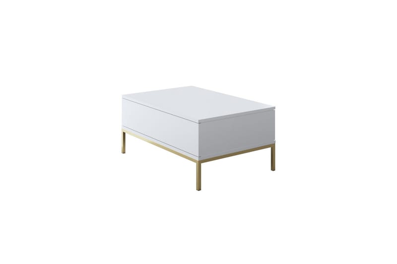 Dorlord Soffbord 90 cm - Vit/Guld - Products - Möbler - Bord & matgrupp - Soffbord