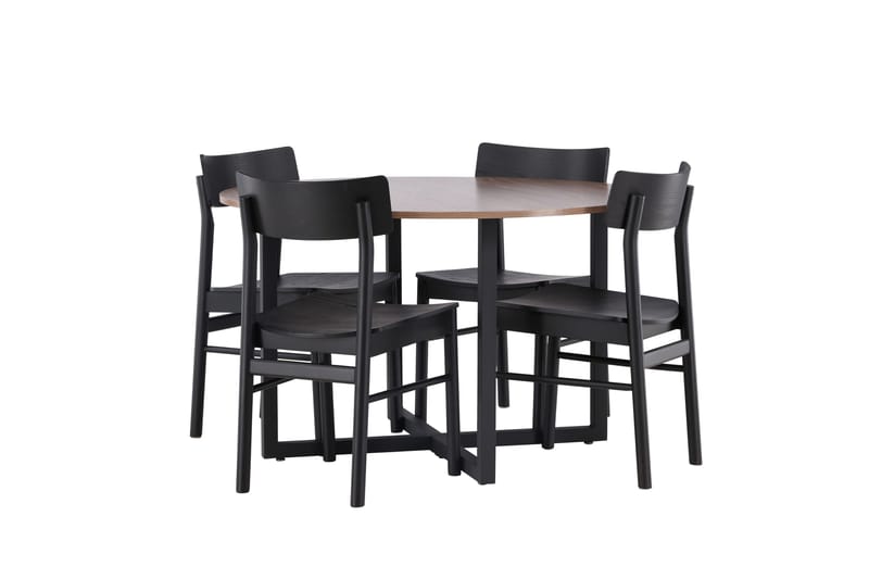 Durango Matbord med 4 Montros stolar - Valnöt - Products - Möbler - Bord & matgrupp - Matbord & köksbord