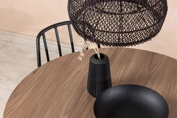 Durango Matgrupp 120 cm Rund med 4 Dyrön Stolar - Valnöt - Products - Möbler - Bord & matgrupp - Matgrupp