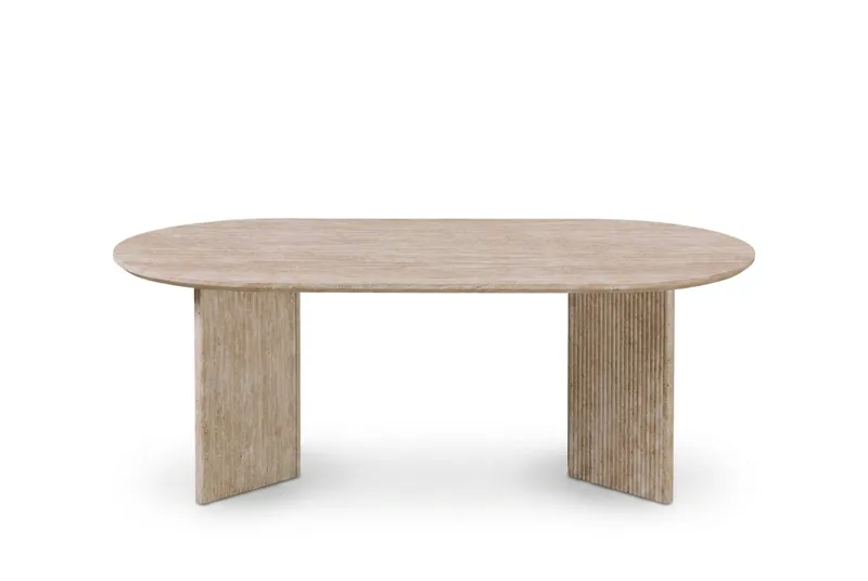 Edda Soffbord Oval 120 cm - Travertin - Products - Möbler - Bord & matgrupp - Soffbord