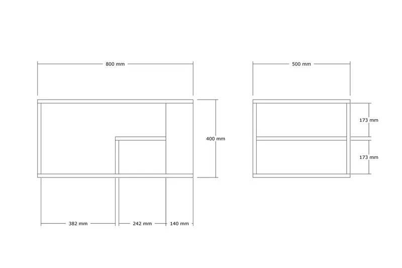 Eros Soffbord 80 cm Beige - Beige - Products - Möbler - Bord & matgrupp - Soffbord