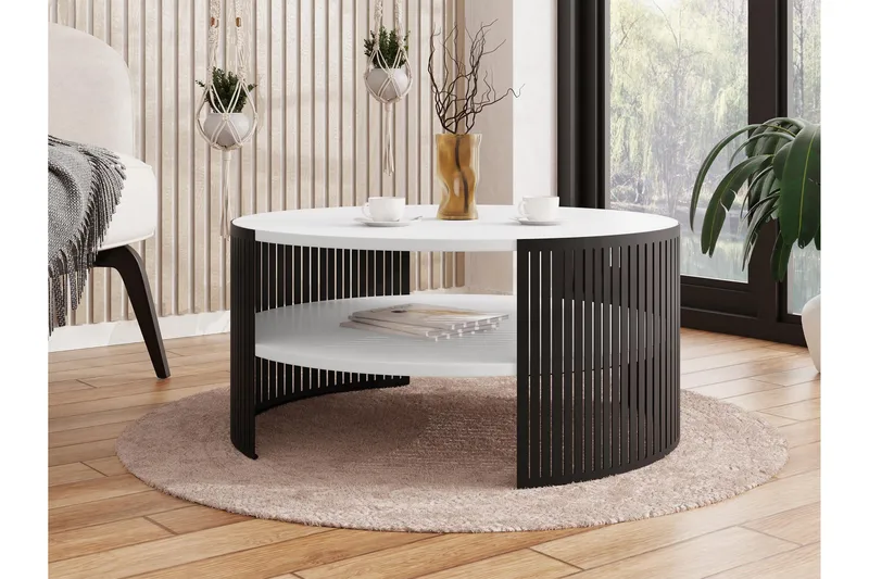 Friend Soffbord 75 cm - Svart/Vit - Products - Möbler - Bord & matgrupp - Soffbord