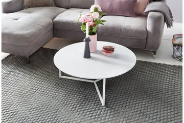 Giamanco Soffbord 80 cm Runt - Vit - Products - Möbler - Bord & matgrupp - Soffbord