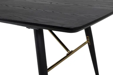 Gold Matbord 180 cm Förlängningsbart - Svart - Products - Möbler - Bord & matgrupp - Matbord & köksbord