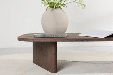 Grönvik Ovalt Soffbord 130x65 cm - Mörkbrunt / Valnöt / Trä - Products - Möbler - Bord & matgrupp - Soffbord