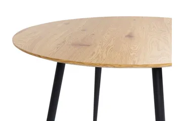 Habbe Matbord 100 cm Rund - Ljusbrun/Svart - Products - Möbler - Bord & matgrupp - Matbord & köksbord