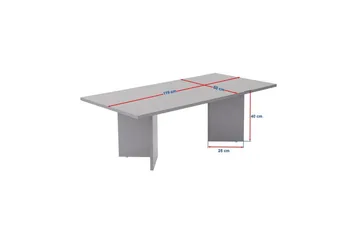 Isami Soffbord 119 cm - Vit - Products - Möbler - Bord & matgrupp - Soffbord