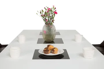 Jasmin Matgrupp 180 cm med 6 Tuva Fåtölj - Vit/Brun PU - Products - Möbler - Bord & matgrupp - Matgrupp