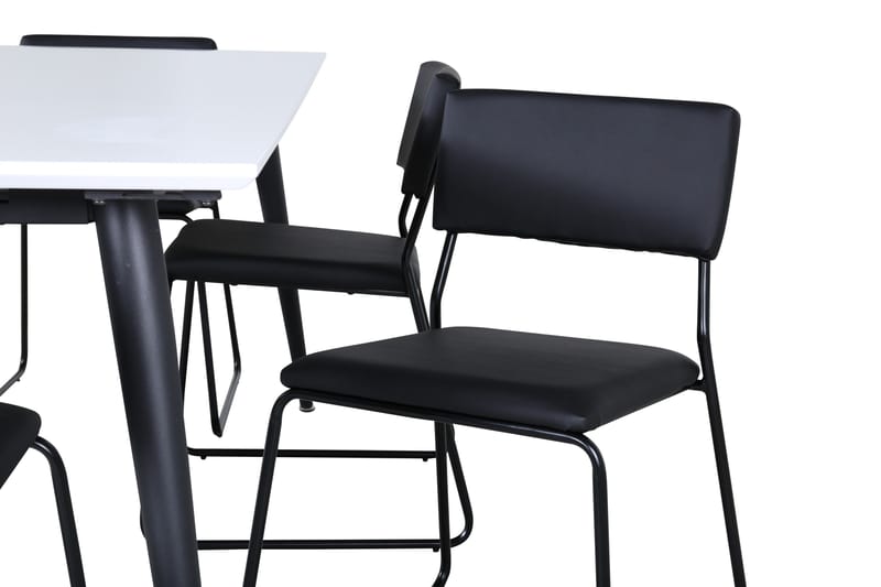 Jimmy Matgrupp 195 cm Rektangulär med 6 Kenth Stolar - Svart - Products - Möbler - Bord & matgrupp - Matgrupp