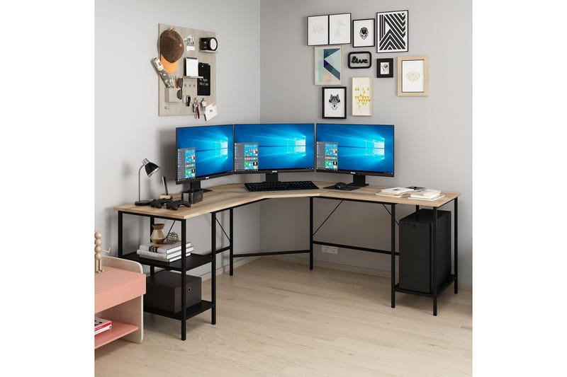 Naina Skrivbord 180 cm - Brun - Products - Möbler - Bord & matgrupp - Kontorsbord - Datorbord