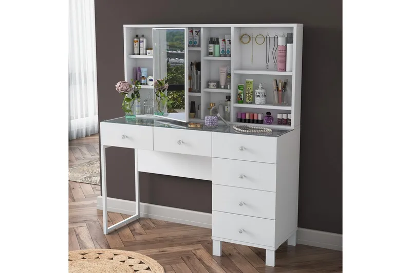 Talros Sminkbord 120 cm - Vit - Products - Möbler - Bord & matgrupp - Kontorsbord - Datorbord