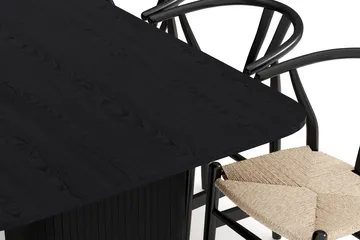 Kopparbo Matgrupp förlängningsbart 200-260 cm med 8 Dastoori Matstol - 2220067-8,2229312-1 - Svart - Products - Möbler - Bord & matgrupp - Matgrupp