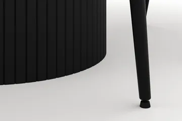 Kopparbo Rund Matgrupp 106-156cm med 4 Alsarp Matstolar - Svart - Products - Möbler - Bord & matgrupp - Matgrupp