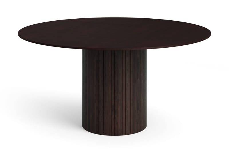 Kopparbo Runt Matbord 150 cm Fanér, Rökt ek