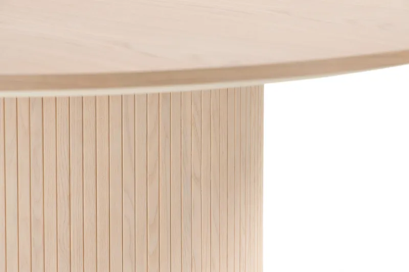 Kopparbo Runt Matbord 180 cm - Vitlaserat Ek / Ljus / Trä - Products - Möbler - Bord & matgrupp - Matbord & köksbord