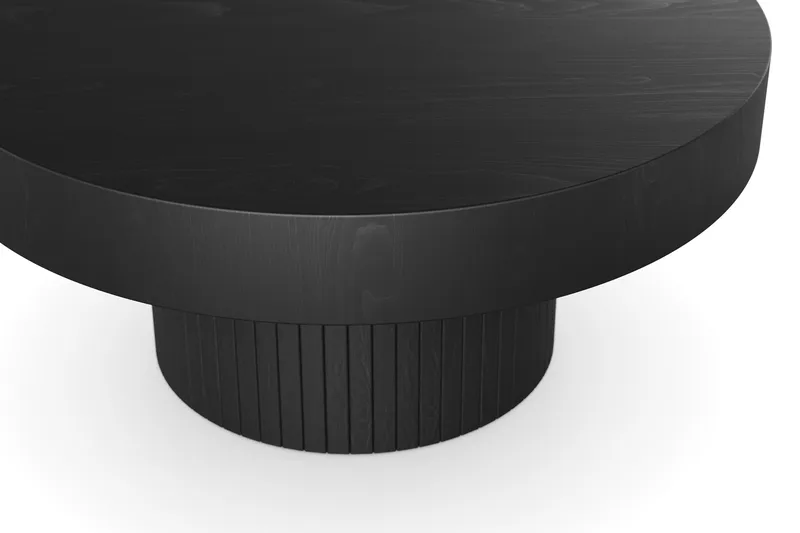 Kopparbo Soffbord 75 cm Runt Svart - Svartlaserad ek - Products - Möbler - Bord & matgrupp - Soffbord