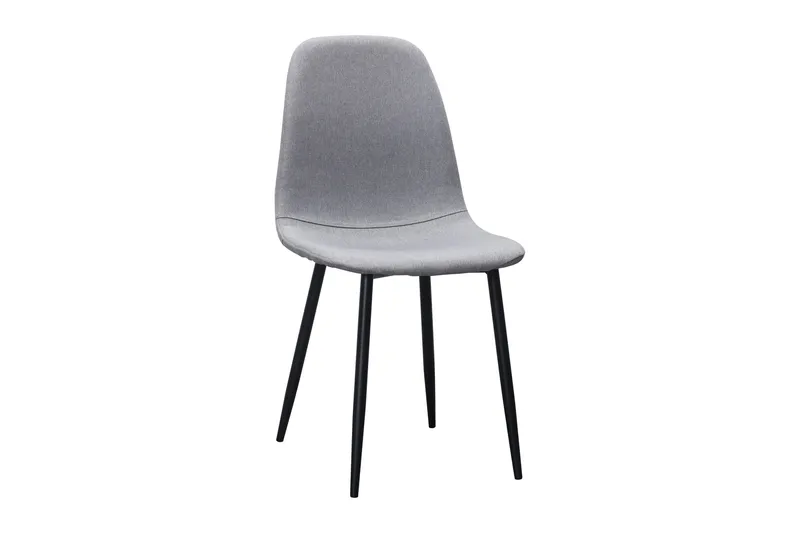Kronblom Matbord 120 cm +  4 st Nibe stol grå med svarta ben - Vit/Grå - Products - Möbler - Bord & matgrupp - Matgrupp