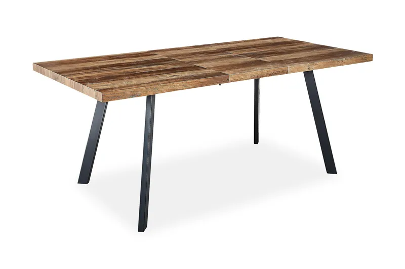 Marcelen Matbord Förlängningsbart med illäggsskiva +  4 st Nibe stol svart med ek ben - Brun/Svart - Products - Möbler - Bord & matgrupp - Matgrupp