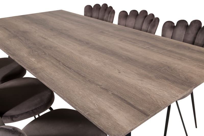 Marina Matgrupp 180 cm Rektangulär med 6 Limhamn stolar - Svart - Products - Möbler - Bord & matgrupp - Matgrupp