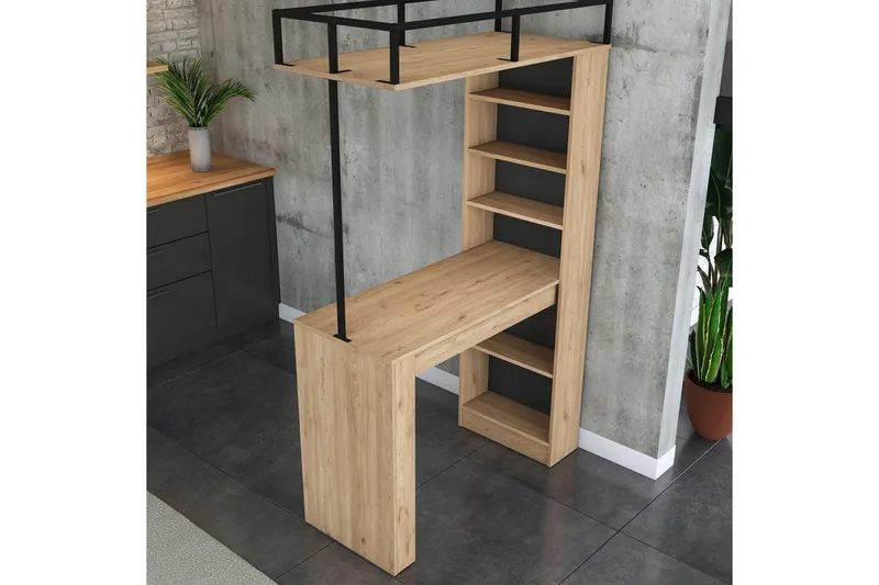 Matbord Beloumont Valnöt / Svart - Svart/Mörkbrun - Products - Möbler - Bord & matgrupp - Matbord & köksbord