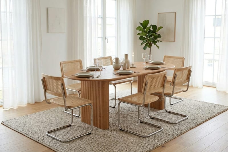 Noira Matbord 220x100 cm Fanér - Ek - Products - Möbler - Bord & matgrupp - Matbord & köksbord