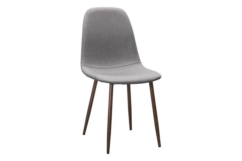 Noira Ovalt Matbord 220 cm Svart +  6 st Nibe stol grå med valnöt ben - Svart/Grå - Products - Möbler - Bord & matgrupp - Matgrupp