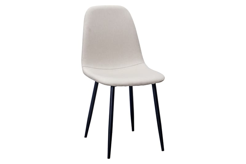 Noira Ovalt Matbord 220 cm Svart +  8 st Nibe stol beige med svarta ben - Svart/Beige - Products - Möbler - Bord & matgrupp - Matgrupp