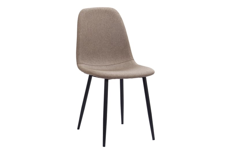 Noira Ovalt Matbord 220 cm Svart +  8 st Nibe stol brun med svarta ben - Svart/Brun - Products - Möbler - Bord & matgrupp - Matgrupp