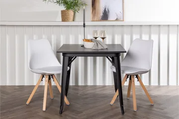 Ochovi Matgrupp  80 cm Rektangulär med 2 Zeno stolar - Svart - Products - Möbler - Bord & matgrupp - Matgrupp