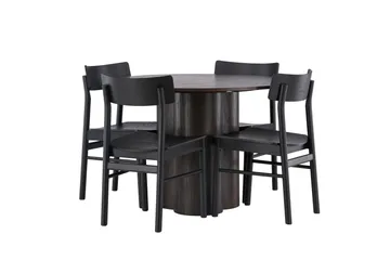 Olivia Matgrupp + 4 stolar - Mocca - Products - Möbler - Bord & matgrupp - Matgrupp