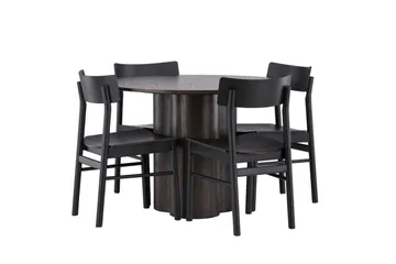 Olivia Matgrupp + 4 stolar - Mocca - Products - Möbler - Bord & matgrupp - Matgrupp