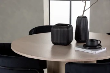 Olivia Matgrupp 110 cm Rund med 4 Selma Stolar - Svart - Products - Möbler - Bord & matgrupp - Matgrupp