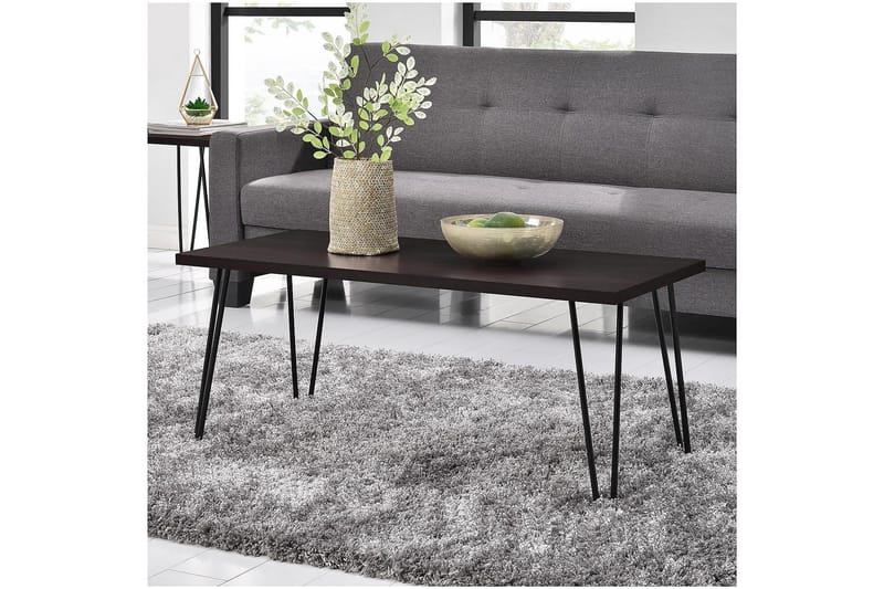 Owen Soffbord 107 cm Espresso/Svart - Dorel Home - Products - Möbler - Bord & matgrupp - Soffbord