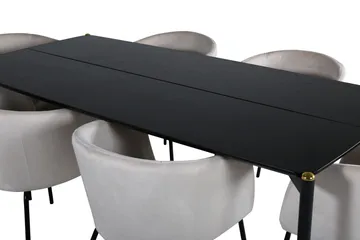 Pelle Matgrupp 190 cm Rektangulär med 6 Berit stolar - Beige - Products - Möbler - Bord & matgrupp - Matgrupp