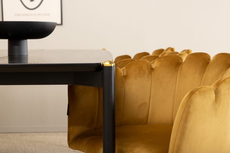 Pelle Matgrupp 190 cm Rektangulär med 6 Limhamn stolar - Svart - Products - Möbler - Bord & matgrupp - Matgrupp