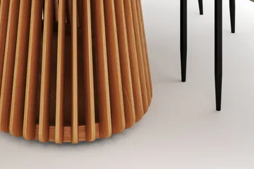 Peyra Matbord 200 cm Oval med 6 Sawako Stolar - Natur - Products - Möbler - Bord & matgrupp - Matgrupp