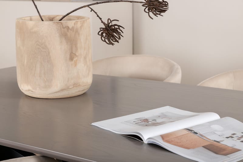 Piazza Matgrupp 180 cm Rektangulär med 6 Berit stolar - Beige - Products - Möbler - Bord & matgrupp - Matgrupp