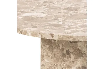 Prisa Runt Soffbord i Marmor Sten 80 cm - Beige - Products - Möbler - Bord & matgrupp - Soffbord