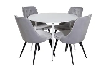 Ridones Matbord Runt med 4 st Valera Lyx Sammetstol - Products - Möbler - Bord & matgrupp - Matgrupp