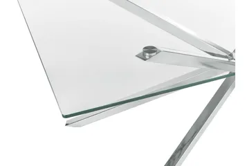 Rimbey Matbord 90x160 cm - transparent/Silver - Products - Möbler - Bord & matgrupp - Matbord & köksbord