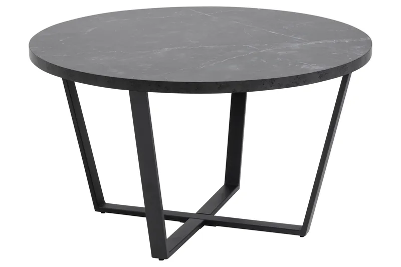 Sansi Soffbord 77 cm Rund, Svart