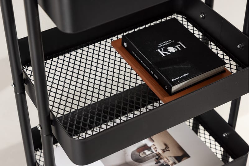 Manaus Drinkvagn 46x34 cm - Svart - Products - Möbler - Bord & matgrupp - Serveringsvagn & serveringsbord - Rullvagn, rullbord & serveringsbord