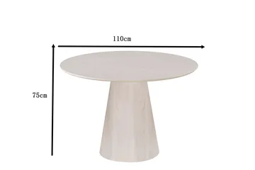 Siena Matbord Runt 110cm - Whitewash - Products - Möbler - Bord & matgrupp - Matbord & köksbord