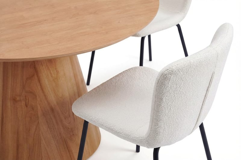 Siena Matgrupp runt 130 cm Ek med 6 Katy Matstolar - Ek - Products - Möbler - Bord & matgrupp - Matgrupp