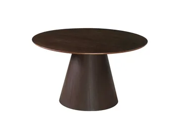 Siena Matgrupp runt 130 cm Rökt Ek med 6 Elsie Matstolar - Rökt ek/Beige - Products - Möbler - Bord & matgrupp - Matgrupp