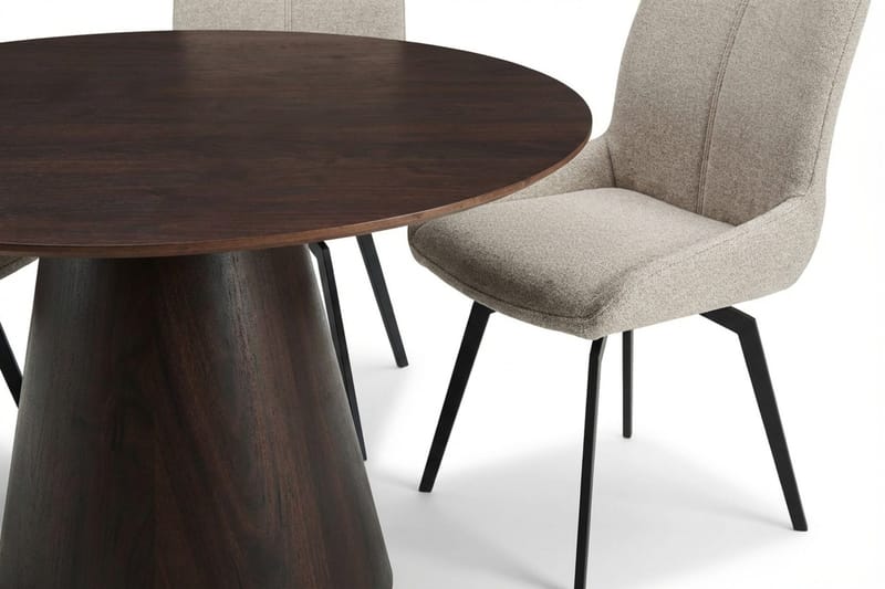 Siena Matgrupp runt 130 cm Rökt Ek med 6 Mora Matstolar - Rökt ek - Products - Möbler - Bord & matgrupp - Matgrupp