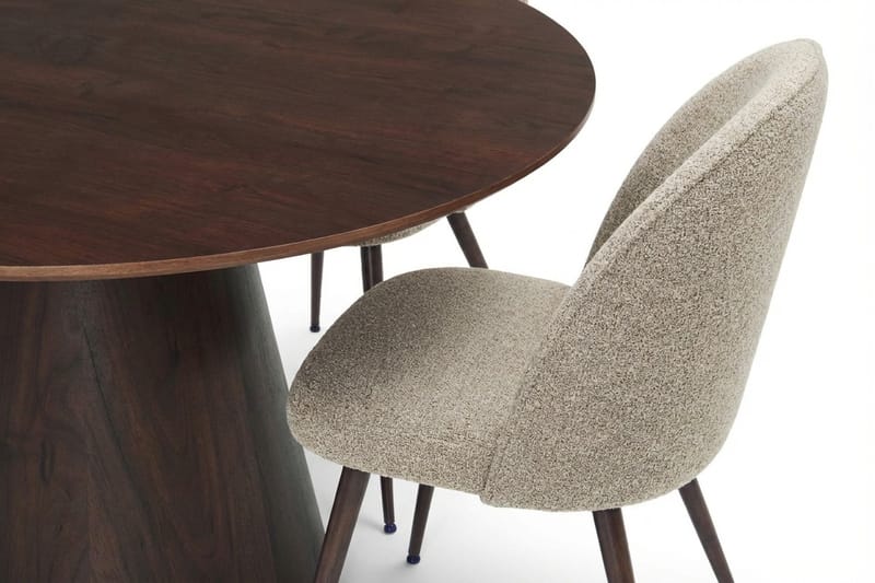 Siena Matgrupp runt 130 cm Rökt Ek med 6 Nibe Plus Matstolar - Rökt ek - Products - Möbler - Bord & matgrupp - Matgrupp
